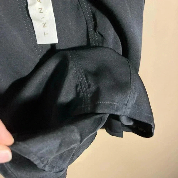 NWOT Trina  Turk black silk top - Picture 5 of 7
